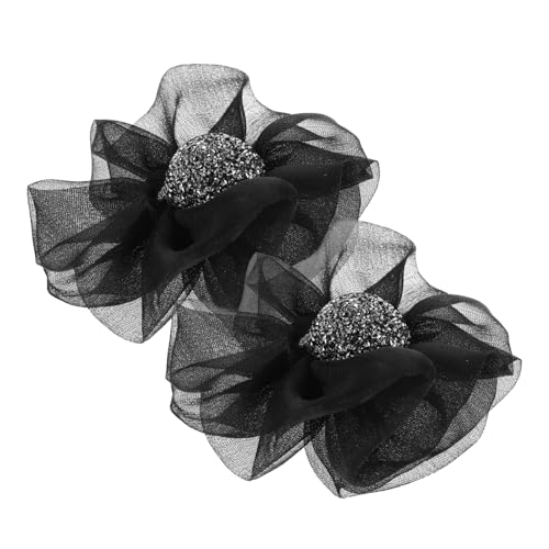 SAFIGLE 2stücke Abnehmbare Blumen Schuh Clips Hochzeit Party Schuh Dekorationen Für Damen Absatz Schuhe Accessoires Mit Strass Chiffon Blume Schnallen Verzierungen von SAFIGLE