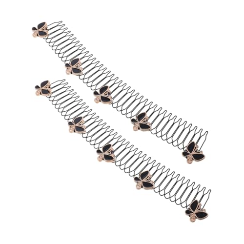 SAFIGLE 2stücke Dekorative Haarkämme Mit Fixier-clips Unsichtbare Haarspangen Für Damen Und Mädchen Haarschmuck Und Styling-tool Für Zuhause Und Veranstaltungen von SAFIGLE