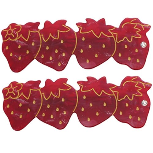 SAFIGLE 2stücke Erdbeer-haarspange Für Frauen Und Mädchen Haarschmuck Mit Obst-design Haarstyling-tool Haarspange Für Viele Anlässe Aus Hochwertigem Material SAFIGLE 2stücke Erdbeer-haarspange Für Frauen Und Mädchen Haarschmuck Mit Obst-design Haarstyling-tool Haarspange Für Viele Anlässe Aus Hochwertigem Material von SAFIGLE