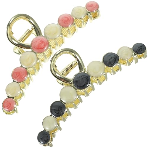 SAFIGLE 2stücke Große Haarklammern Für Frauen Metall-haarclips Rutschfest Und Flexibel Geeignet Für Langes Und Dickes Haar Haaraccessoires Für Alltag Und Party von SAFIGLE