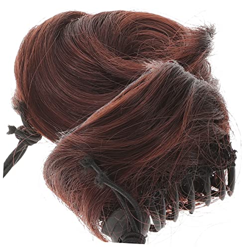 SAFIGLE 2stücke Haar Dutt Extensions Haarknoten-extensions Für Pferdeschwanz Hochsteckfrisur-haarteil Aus Weichem Material Dutt-haarklammer Für Modischen Look Geeignet Für Frauen Und Mädch von SAFIGLE