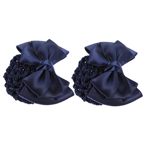 SAFIGLE 2stücke Haarnetz Für Dutt Haarabdeckung Mit Schleife Für Damen Netz Zur Abdeckung Haardutts Für Balletttänzerinnen Und Stewardessen von SAFIGLE