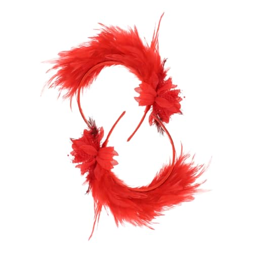 SAFIGLE 2stücke Haarschmuck Stirnband Für Frauen Vintage Haarschmuck Kopfschmuck Für Partys Kostümkopfbedeckung Für Frauen Karnevalspartys von SAFIGLE