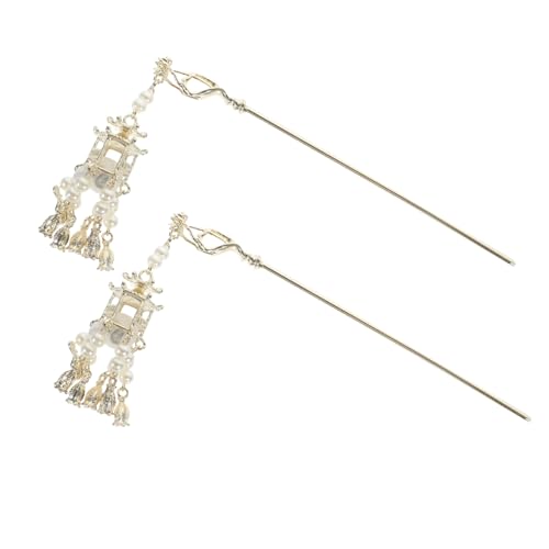 SAFIGLE 2stücke Haarstäbe Im Antiken Stil Mit Quaste Chinesische Haaraccessoires Für Langes Haar Metallanhänger Für Damen-haarstyling Für Verschiedene Frisuren Und Anlässe von SAFIGLE