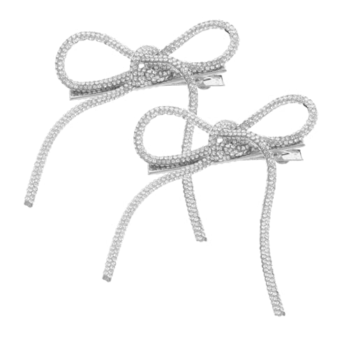 SAFIGLE 2stücke Hochzeitskopfschmuck Mit Strasssteinen Haarschmuck Für Mädchen Und Frauen Formelle Schleifenclips Mit Rutschfestem Clip Für Hochzeiten Und Formelle Anlässe von SAFIGLE