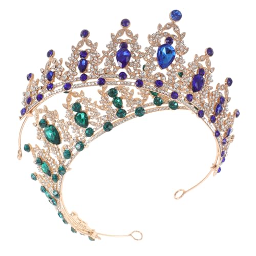 SAFIGLE 2stücke Krone Für Hochzeit Glitzer-brautstirnband Hochzeitskopfschmuck Geburtstagsstirnband Haarschmuck Für Braut Blumen-strassstirnband Bequemer Schmuck Für Frauen Stilvoll von SAFIGLE