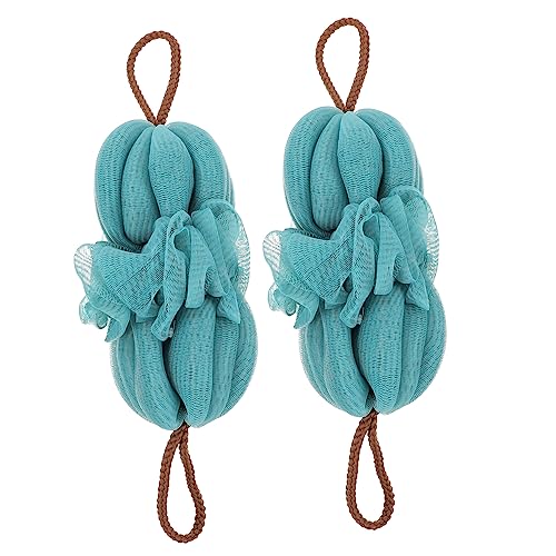 SAFIGLE 2stücke Lange Badetücher Für Haushalt Schrubbtücher Aus Hochwertigem Material Körperschrubbtücher Zur Reinigung Von Hautzellen Badeutensilien Mit Trageschlaufe Für Komfort von SAFIGLE