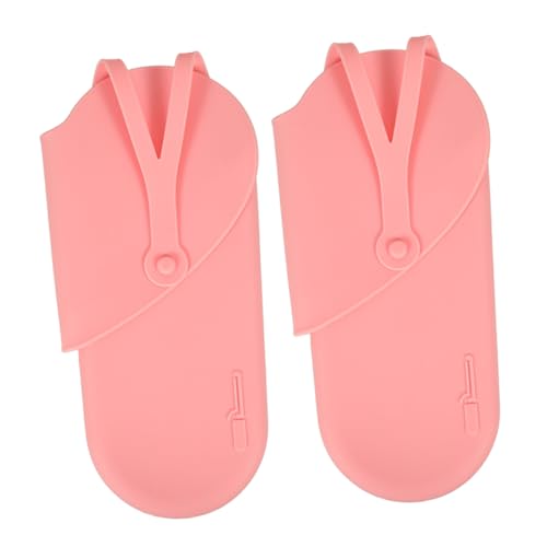 SAFIGLE 2stücke Lockenstab-tasche Aus Silikon Haarglätter-organizer Mit Wärmedämmkissen Aufbewahrungstasche Für Reise Hängende Behälter Für Haarstyling-werkzeuge Robuste von SAFIGLE