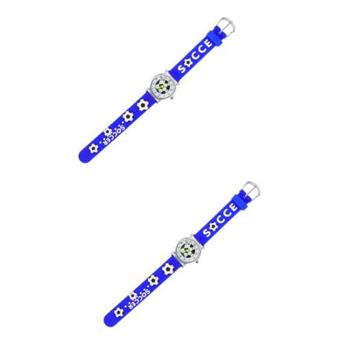 SAFIGLE 2stücke Mädchen Armbanduhr Mit Fußballmotiv Einstellbares Silikonband Geeignet Für Jungen Und Mädchen Geschenkidee Zu Geburtstagen Und Feiertagen von SAFIGLE