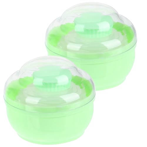 SAFIGLE 2stücke Puderquaste Für Körperpuder Und Behälter Zum Aufstäuben Lose Puderboxen Mit Strapazierfähiger Quaste Geeignet Für Junge Mädchen Und Erwachsene Zur Aufbewahrung von SAFIGLE