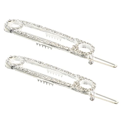 SAFIGLE 2stücke Sichere Sicherheitsnadel Haarklammern Mit Strass Für Mädchen Leichte Und Stabile Haarspangen Haarschmuck Für Haarfarben Und Stile Für Kreatives Hairstyling von SAFIGLE