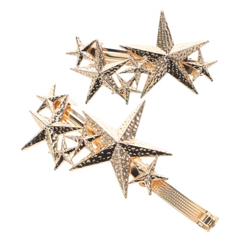 SAFIGLE 2stücke Stern-haarspange Unregelmäßige Stern-haarnadeln Dekorativer Haarschmuck Für Frauen Für Dünnes Haar Braut-haarstyling Täglicher Gebrauch von SAFIGLE