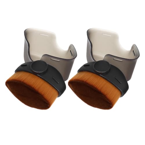 SAFIGLE 2stücke Kosmetikpinsel Für Flüssige Make-up-foundation Reise-foundation-pinsel Pinsel Mit Weichen Borsten Pinsel Für Flüssige Make-up-foundation Für Damen Verblendpinsel von SAFIGLE
