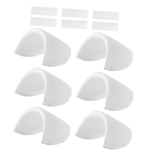 SAFIGLE 3 Paare Schulterpolster für Damen Selbstklebende Atmungsaktive Schwamm Einlagen Weiche Waschbare Schulterpolster zur Formkorrektur und Komfortsteigerung für Blazer und Anzüge von SAFIGLE