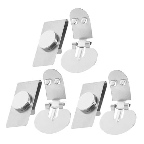 SAFIGLE 3paare Magnetische Krawattenklammern Aus Edelstahl Unsichtbare Hemdklammern Für Herren Krawattenhalter Mit Schlankem Design Mühelose Anbringung Gepflegtes Erscheinungsbild von SAFIGLE