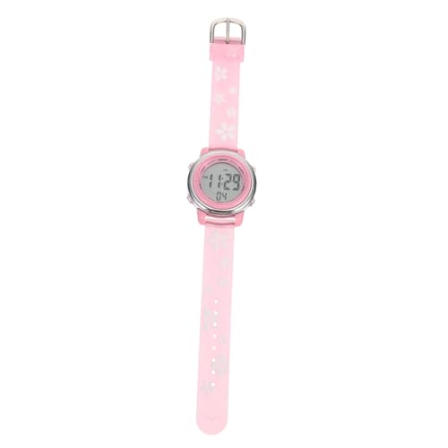 SAFIGLE 3 STK Anschauen Kinderuhren wasserdichte Uhren Kinder schauen zu Mädchenuhr led Armbanduhr Watch geführte Armbanduhr Rosa Uhr für Mädchen Karikatur Kirschblüten Student ABS von SAFIGLE