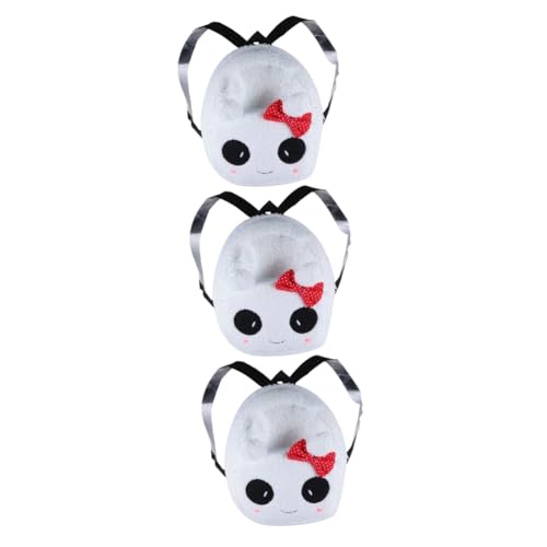 SAFIGLE 3 STK Panda-plüschtasche Tasche Rucksack Widerhaken Süßer Schmuck Zubehör Rucksack Für Mädchen Anhang Pailletten Anlage Liefert Pailletten Hängenbleiben Abs Schwenken Rot von SAFIGLE