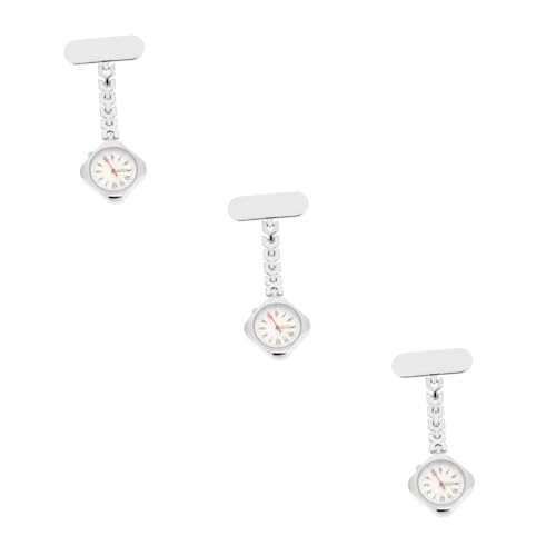 SAFIGLE 3 STK Schwesterntisch Arzt Hängende Uhr Frauen-Revers-Uhr Schlüsselanhänger Uhren Brustuhr des Arztes Clipuhr Aus Silikon Ärzte Stift Leuchtend Krankenschwester von SAFIGLE