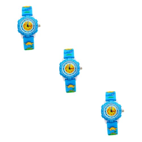 SAFIGLE 3 STK Dinosaurieruhr Uhr mit arabischen Ziffern Uhren Kuchenform Kugel Armbanduhr Kinder Watch Blaue Uhr wasserdichte Kinderuhr 3D-Cartoon-Uhr Karikatur Anschauen Gurt Schüler SAFIGLE 3 STK Dinosaurieruhr Uhr mit arabischen Ziffern Uhren Kuchenform Kugel Armbanduhr Kinder Watch Blaue Uhr wasserdichte Kinderuhr 3D-Cartoon-Uhr Karikatur Anschauen Gurt Schüler von SAFIGLE