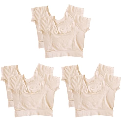 SAFIGLE 3 Sätze Damen Unterarm Schweißpads Waschbare Dünne Unterwäsche Weste Für Schweißabsorption Für Sommeraktivitäten Hochzeiten Und Mehr 2 Stück * 3 von SAFIGLE