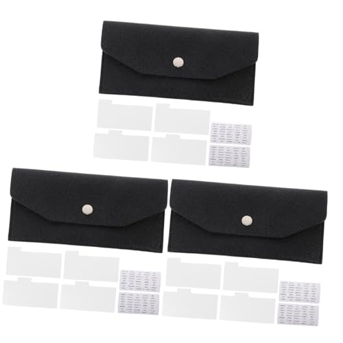 SAFIGLE 3sätze Pu Clutch Geldbörse Für Damen Wiederverwendbare Budgethülle Mit Trennblättern Und Aufklebern Für Bargeld Und Visitenkarten von SAFIGLE