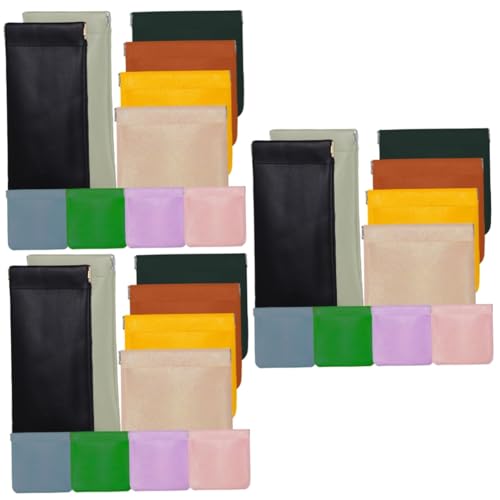 SAFIGLE 3 Sätze Klein Kosmetiktasche Teilig Make Up Beutel Aus Pu Multifunktionale Taschen Für Damen Für Reisen Büro 10 Stück * 3 von SAFIGLE