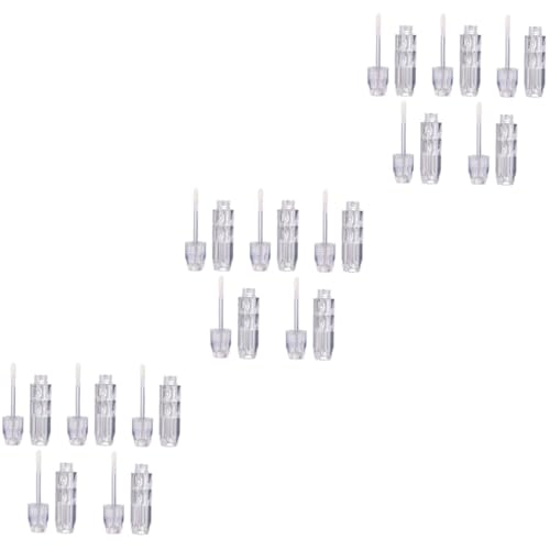 SAFIGLE 3 Sätze Teiliges Leere Lippenstiftbehälter DIY Transparent Lip Gloss Röhrchen Für Kosmetische Anwendungen Für Reisen Und Tägliche Nutzung 5 Stück * 3 von SAFIGLE