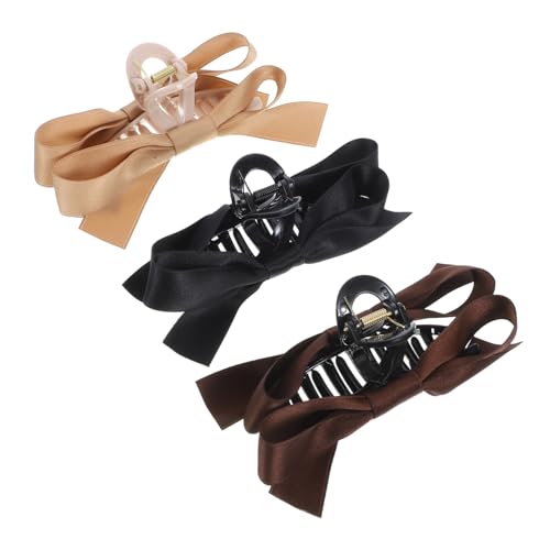 SAFIGLE 3 Stck Große Haarklammern Schleifen design Robuste Haarklauen für Damen und Frauen Schmerzfreie Anwendung Geeignet für Dünnes und Dickes Haar Modischer Haarschmuck für Alltag von SAFIGLE