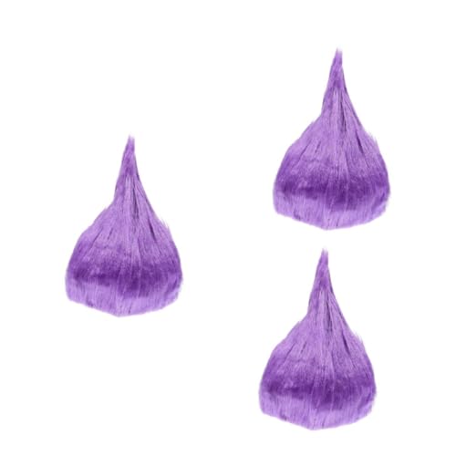 SAFIGLE 3 Stck Halloween Kostüm Flammenperücke Karneval Cosplay Perücke für Erwachsene und Verstellbares Netz Hochwertige Synthetische Fasern Auffälliger Party Haarersatz von SAFIGLE