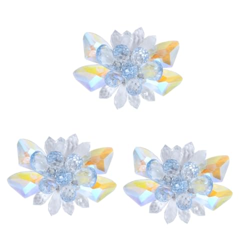 SAFIGLE 3 Stk Damen Schuhschnalle Diamant-schuhclips Für Frauen Prinzessin Schuhclip Handgefertigte Schuhclips Strass Schuhe Schmuck Schuhschnallen Mit Strasssteinen Blue von SAFIGLE
