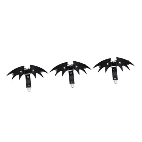 SAFIGLE 3 Stk Damen Strumpfgürtel halloween party Schwarzes Strumpfband verstellbarer Strumpfgürtel Halloween-Beinstrumpfband Strumpfgürtel aus Leder Halloween-Strumpfgürtel Black von SAFIGLE