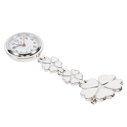 SAFIGLE 3 STK Schwesterntisch Mechanische Taschenuhren Für Herren Pin Auf Uhr Krankenschwesteruhr Glow-Accessoires Herren-digitaluhr Herren Digitaluhren Revers Uhr Mini Weiß Zinklegierung von SAFIGLE