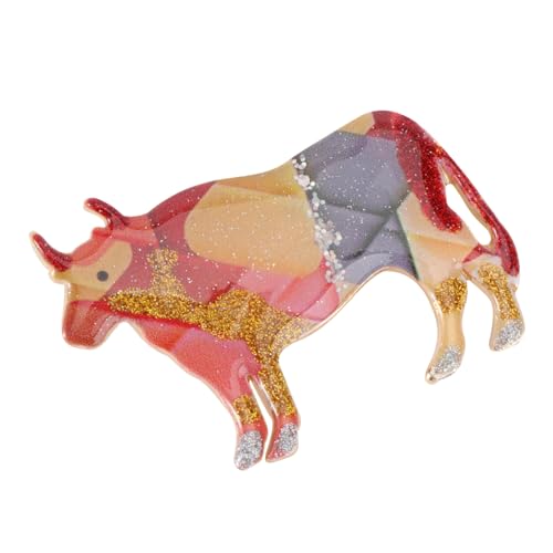 SAFIGLE 3 Stk Sternzeichen Corsage Modebrosche Kuh Reversnadel l bel io shöne bescherung animal-design Party-Dressing-Brosche einfache Brosche empfindlich Korsage Wäscheklammer von SAFIGLE