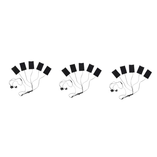 SAFIGLE 3 Stück 5 1 elektrische Heizkissen beheizte Weste USB-Heizkissen Kopfkissen Pad-Heizung Wärmekissen aus Stoff von SAFIGLE