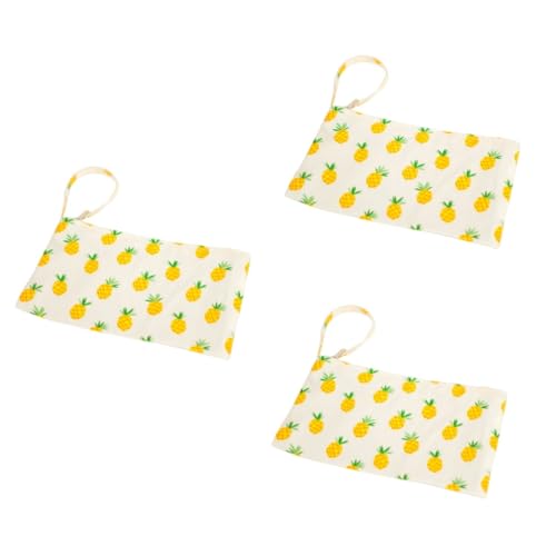 SAFIGLE 3 Stück Ananas Geldbörsenriemen Geldbörsen Ananas Geldbörse Baumwoll Geldbörse von SAFIGLE