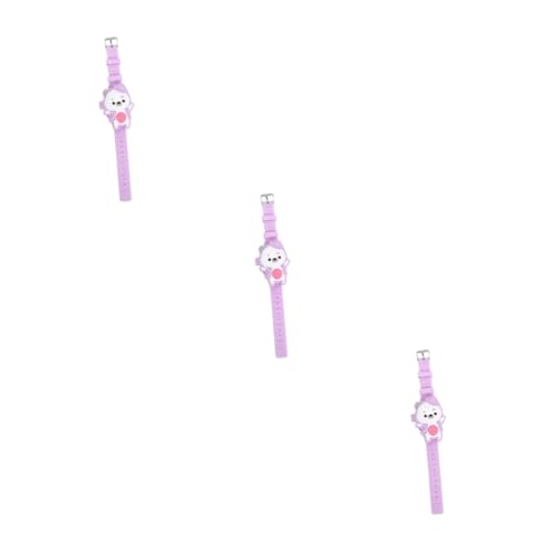 SAFIGLE 3 Stück Bären Touchscreen Uhr Geschenkuhr Für Kinder Kinderuhr Kinderuhr Klappuhr von SAFIGLE