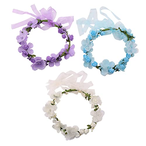 SAFIGLE 3stücke Haarreif Aus Strapazierfähigem Material Mit Feiner Verarbeitung Und Lebendigem Design Passend Für Hochzeiten Partys Und Alltagskostüm Und Weißer Stil von SAFIGLE