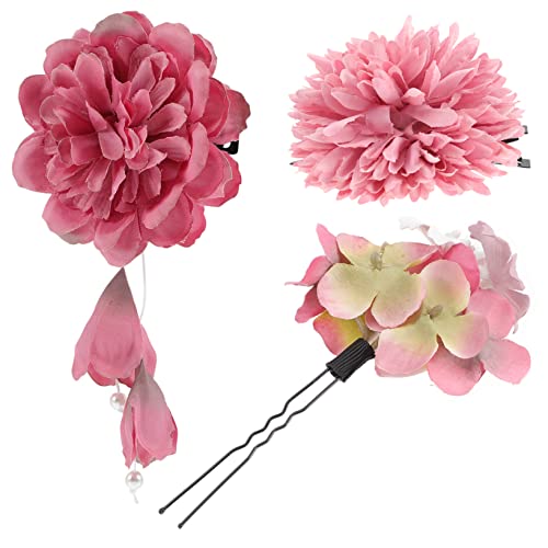 SAFIGLE 3 Stück Chinesischer Stil Blumenhaarspange Künstliche Haarnadeln Aus Vintage Blumen Haarschmuck Für Hochzeiten Und Besondere Anlässe Elegant Und Vielseitig Für Damen Und von SAFIGLE