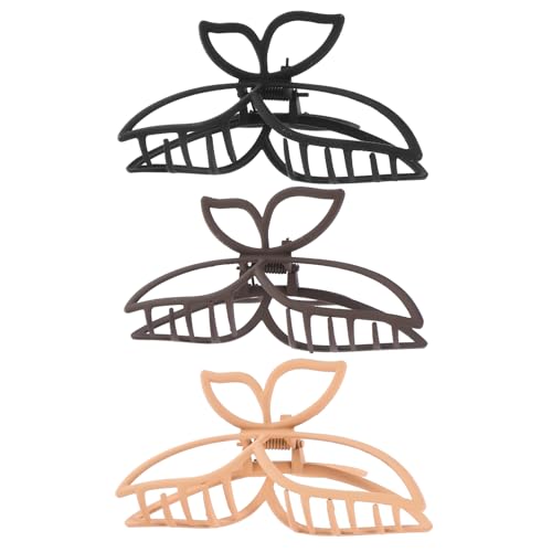 SAFIGLE 3stücke Schmetterlings-haarspangen Für Damen Haarklammern Mattierte Oberfläche Vielseitig Für Alltag Und Anlässe Geeignet von SAFIGLE