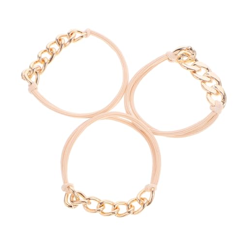 SAFIGLE 3stücke Elastische Haargummis Für Mädchen Und Frauen Haarbänder Mit Trendigem Design Langlebiges Legierungsmaterial Für Sicheren Sitz Bei Verschiedenen Haartypen Und Anlässen von SAFIGLE