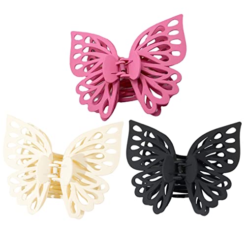 SAFIGLE 3stücke Schmetterlingsclip Haar Spangen Groß Für Mädchen Frauen Party Hochzeit Geburtstag Accessoires Klammern Barrettes Zeremonie Fotoshooting Alltag von SAFIGLE