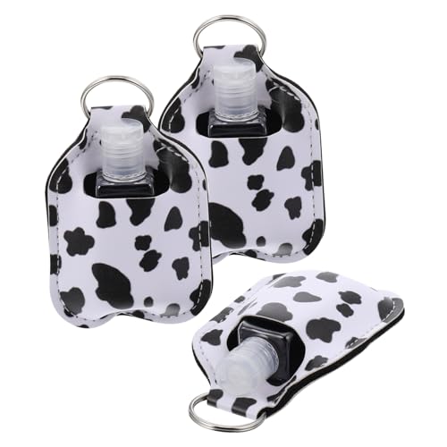 SAFIGLE 3 Stück Kuhhandinhitalisierung Schlüsselbundabdeckung Flaschen-Schlüsselanhänger in Reisegröße Kinderhand Schlüsseletui Schlüsselanhänger-Handabdeckung Handkoffer Abs von SAFIGLE