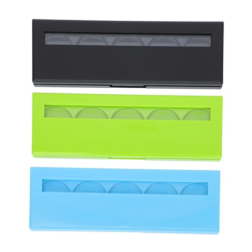 SAFIGLE 3 Stück Lidschatten-Box Halter Kompakt Lidschatten-Tablett leerer Lidschatten Lidschatten-Palette Make-up-DIY-Etui Multi-Grid-Lagerbehälter Aufbewahrungsbox für Lidschatten Plastik von SAFIGLE
