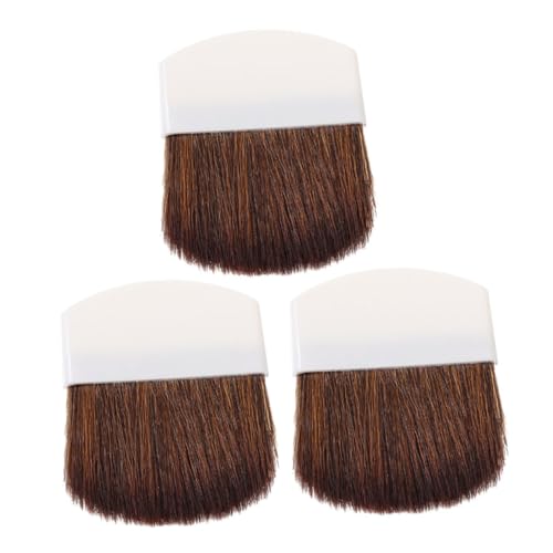 SAFIGLE 3stücke Mini-pinsel Für Halbrunde Flache Puder-make-up Kleine Kosmetikpinsel Tragbarer Gesichtspinsel Für Flüssiges Puder Für Frauen Und Mädchen Reisezubehör von SAFIGLE