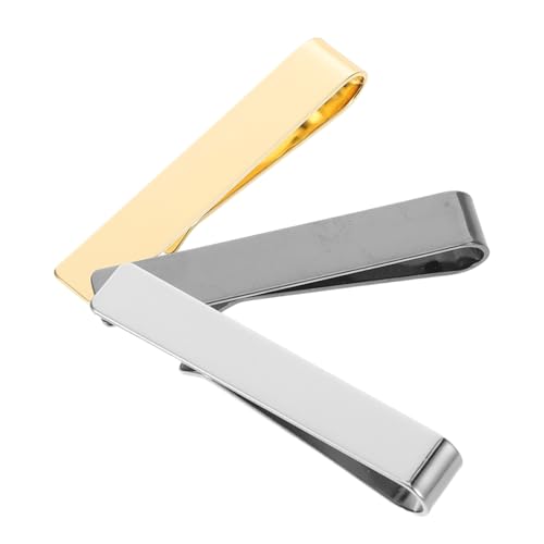 SAFIGLE 3 Stück Minimalistischer Krawattenhalter mit Polierter Oberfläche für Hochzeiten Konferenzen und Täglichen Gebrauch Anzugzubehör von SAFIGLE