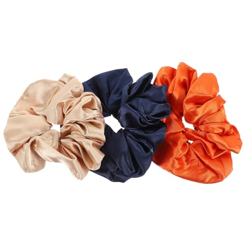 SAFIGLE 3 Stück Oversized Scrunchies Satin Haarbänder für Damen Vielseitige Haarschmuck für Schmerzfreies Tragegefühl und Optimale Haarkontrolle von SAFIGLE