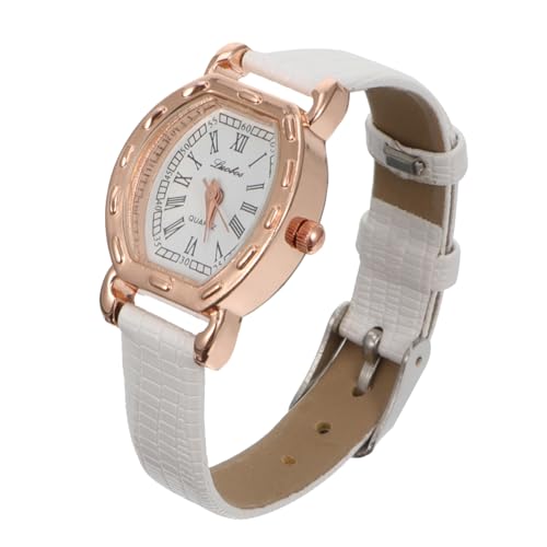 SAFIGLE 3stücke Damen Armbanduhr Im Retro-Stil Modische Quarzuhr Mit Verstellbarem Lederarmband Elegante Rechteckige Damenuhr Für Besondere Anlässe Und Tägliches Tragen von SAFIGLE