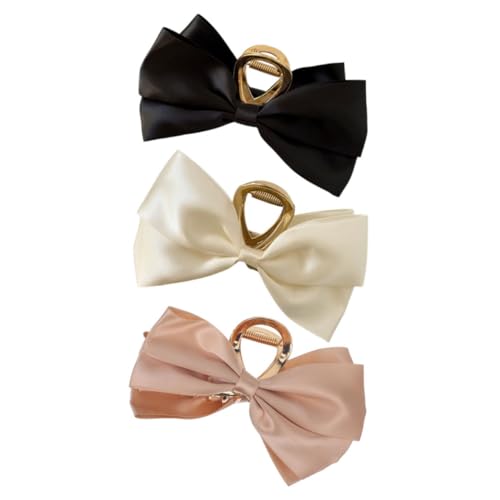 SAFIGLE 3stücke Große Schleifen Haarklammern Süße Haarklammern Für Frauen Dekorative Haare von SAFIGLE