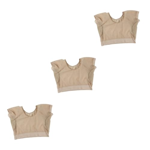 SAFIGLE 3 Stück Achselschweißpads Achselschweißpads Damen-Achselschweißpad-Weste Sommer Für Achselpads Frauen Atmungsaktive Schweißpad-Weste Unterhemd Yoga Polyester Polyester von SAFIGLE