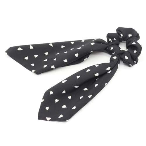 SAFIGLE 3 Stück Teiliges Haargummi Herz muster Elastische Ponytail halter Schonend für Haare Dekorative Schleifenbänder in und Dunkel Rot Geeignet für Mädchen und Damen Modischer von SAFIGLE